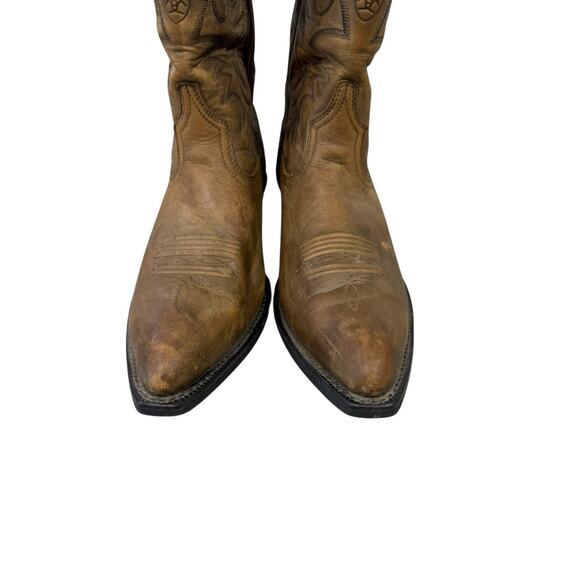 ARIAT Mens 10 D Distressed Western Boots Style #35129 Brown Tan Cowboy Shoe - Picture 5 of 8